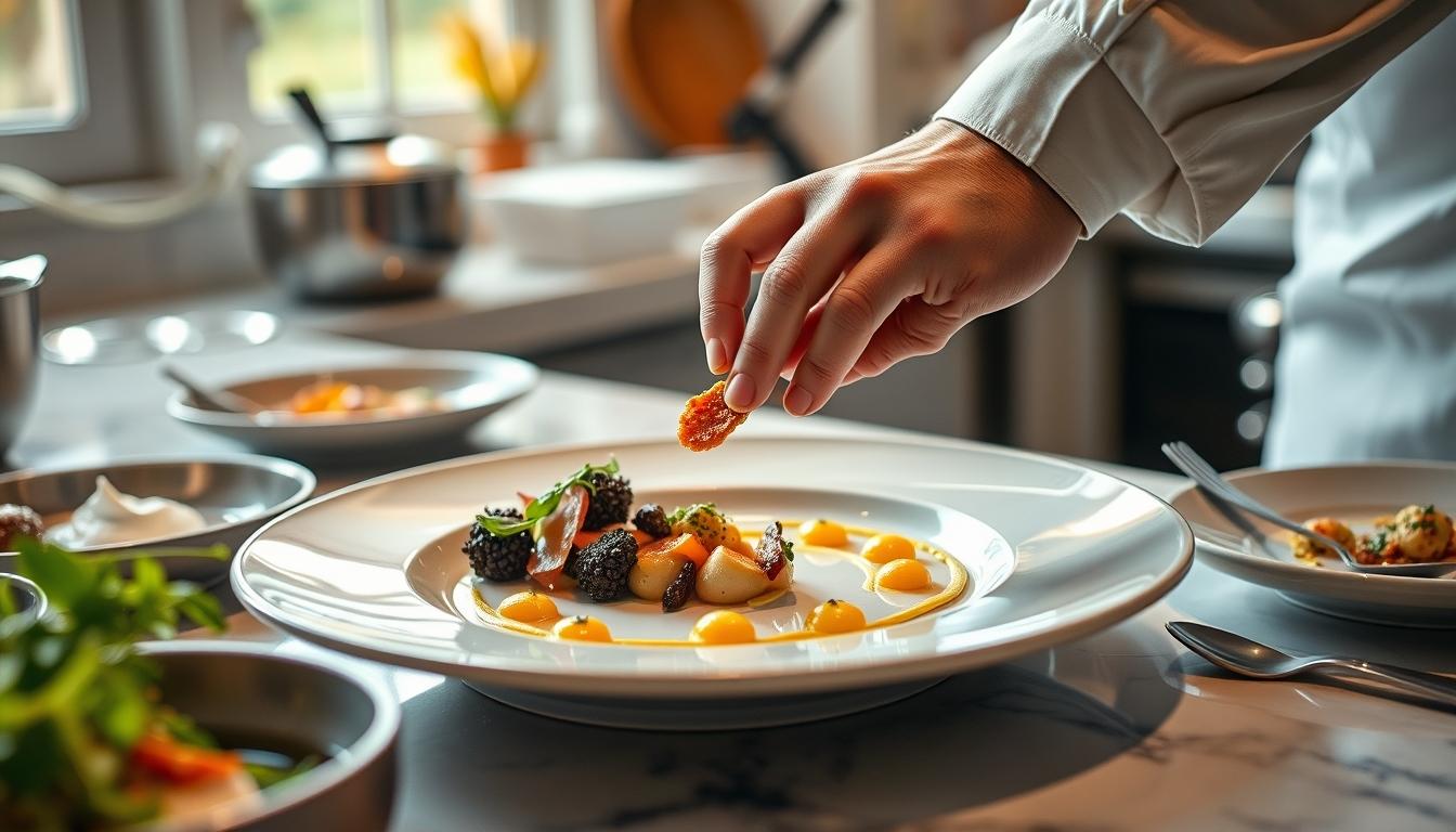 Home cook preparing ingredients in the kitchen